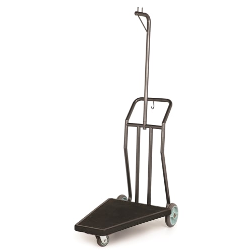 Coastal Compact Luggage Cart, 25"W x 71"H x 42"L, Coastal Hammertone Rust Resistant Coating